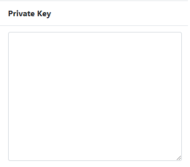 Clear Private Key